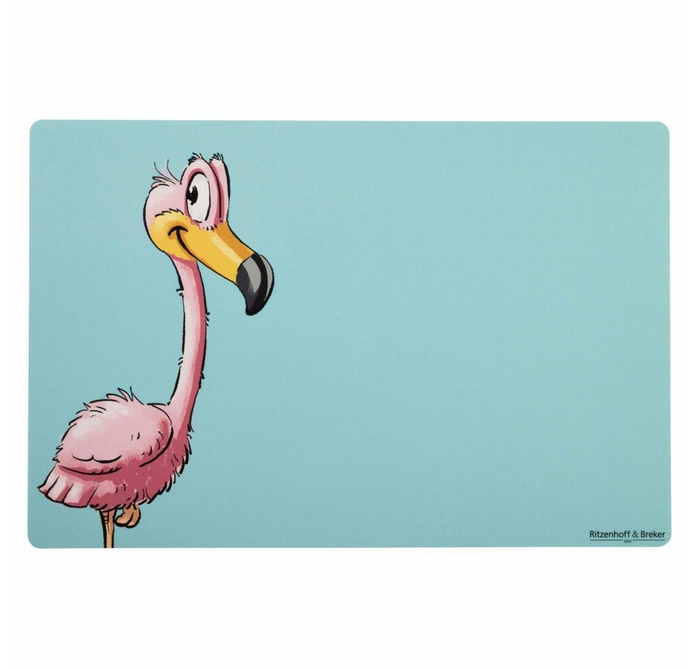 Platzset, Happy Zoo - Flamingo Flo 30 x 45 cm, Ritzenhoff & Breker von Ritzenhoff & Breker