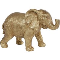 Rivanto® Skulptur Elefant für den Indoorbereich 17,5x7x12 cm gold Polystone von Rivanto