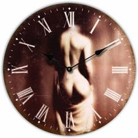 Rivanto® runde Wanduhr mit einem Erotik mit Niveau Motiv, 30 cm Ø von Rivanto