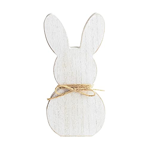 Roadoor Kaninchen-Ausschnitt aus Holz, 1 Packung, fröhliche Ostern, DIY-Häschen-Ausschnitt aus Holz zum Bemalen von Bastelbedarf für Ostern B 1 Packung von Roadoor