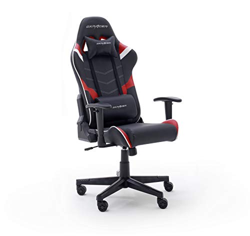 Robas Lund DX Racer P188 Gaming Stuhl Bürostuhl Schreibtischstuhl mit Wippfunktion Höhenverstellbarer Drehstuhl PC Stuhl Ergonomischer Chefsessel, BxHxT 68x120x68 cm von Robas Lund