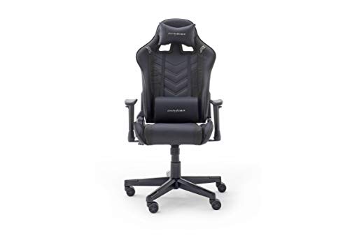 Robas Lund DX Racer Sport OK 132 Gaming Stuhl Bürostuhl Schreibtischstuhl mit Wippfunktion Gamer Stuhl Höhenverstellbarer Drehstuhl PC Stuhl Ergonomischer Chefsessel, schwarz, BxHxT 68x118-125x68 cm von Robas Lund