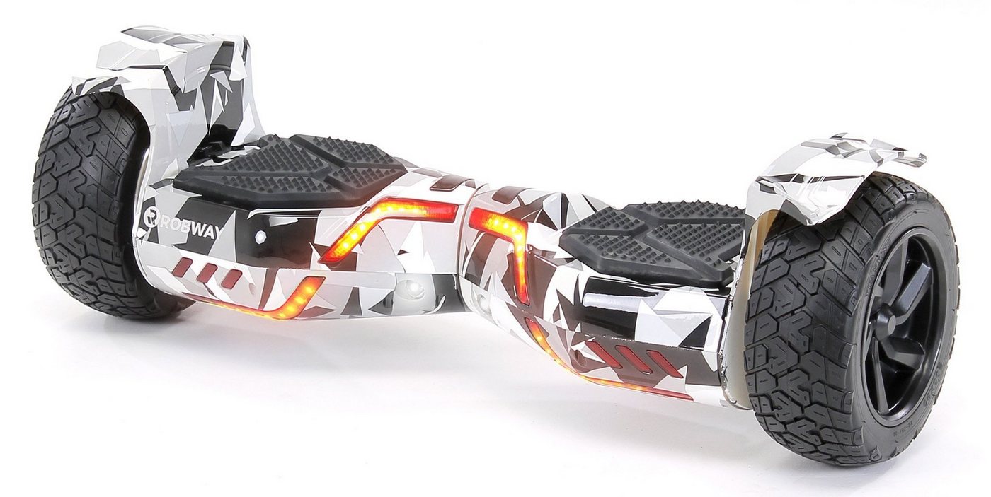 Robway Balance Scooter Hoverboard Offroad X2 inkl. Samsung Akku 8,5” integrierte Lautsprecher, 700,00 W, 15,00 km/h, (1 tlg), Self-Balance-Scooter - Bluetooth - Robway App - LED - Gyrosensoren von Robway