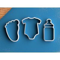 Baby Fuß Ausstechform - Cookie Cutter Baby-Dusche-Ausstecher Baby-Dusche-Geschenk Baby-Dusche Gefälligkeiten Burrito Baby-Ausstechform von RochaixCookieCutters