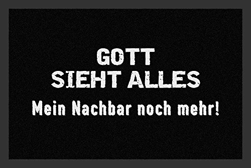 Fußmatte - Gott sieht alles von Rockbites