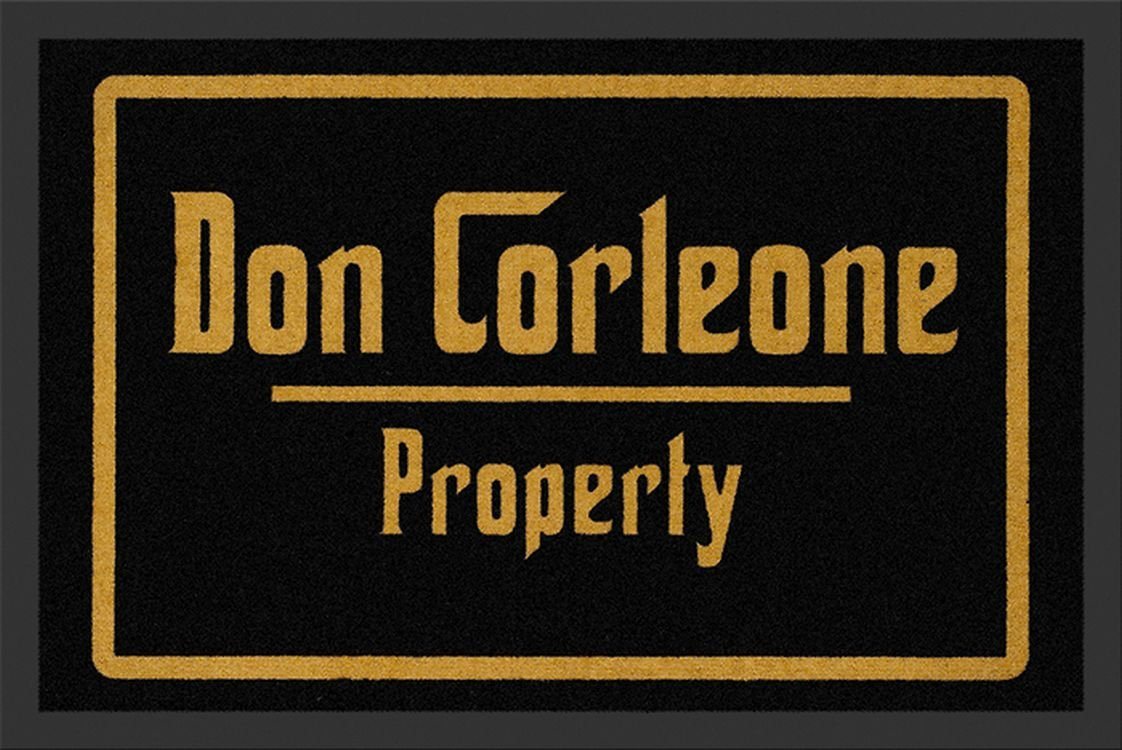 Fußmatte Rockbites - Fußmatte "Don Corleone Property" Schwarz Nr.150 (100680), Rockbites von Rockbites