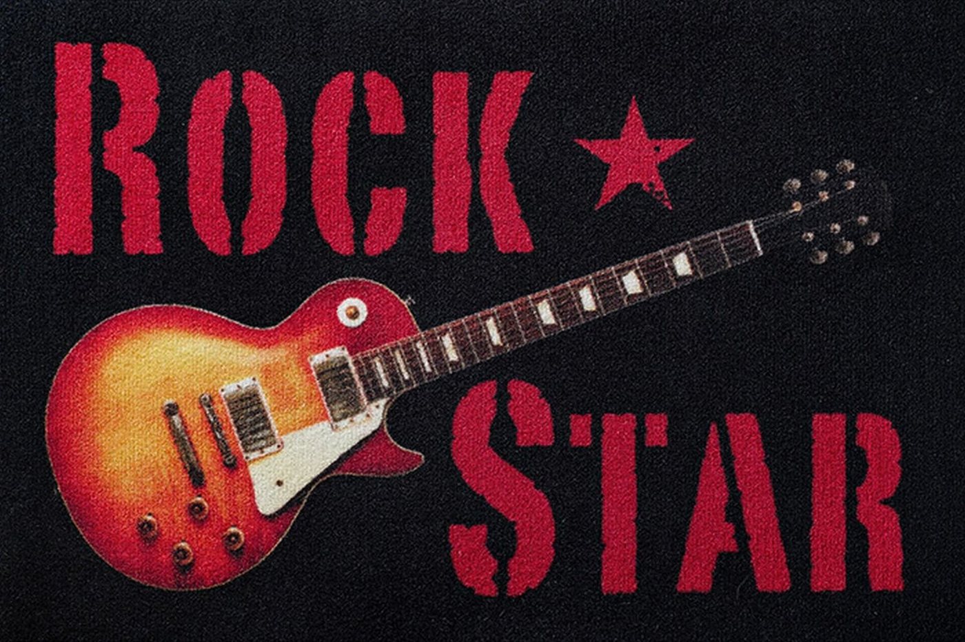 Fußmatte Rockbites - Fußmatte "Rockstar LP" Gitarre Mehrfarbig Nr.180 (101004), Rockbites von Rockbites