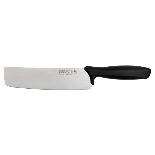 Rockingham Forge RF ESSENTIALS Nakiri Messer aus Edelstahl – 6,5“ Klinge mit schwarzem POM Griff, Japanisches Messer von Rockingham Forge