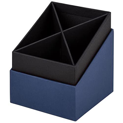 Rössler Papier 1331452900 - S.O.H.O. Stifteköcher, 86 x 86 x 100 mm, Navy, 1 Stück von Rössler Papier