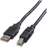 Roline USB-Kabel USB 2.0 USB-A Stecker, USB-B Stecker 4.50m Schwarz Geschirmt 11.02.8845 von Roline