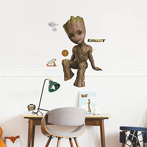 RoomMates Marvel Groot RMK5123GM Wandaufkleber, zum Abziehen und Aufkleben von RoomMates