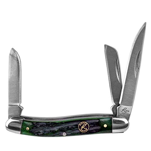 Roper Knives Stockman Green Bone Carbon, schwarz von Roper Knives