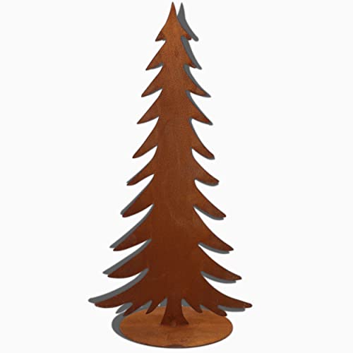 Rostikal Weihnachtsdeko Tannenbaum Metall 17 cm Rost Deko Weihnachten Tischdeko von Rostikal