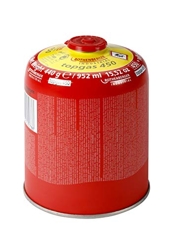 ROTHENBERGER Industrial Top Gas Schraub - Gaskartusche 450g - 740 ml - Vorteilsdose für lange Einsatzdauer ; 7/16" EU, 1500003478 von Rothenberger