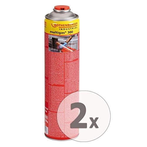 ROTHENBERGER Industrial Multigas 300 Gas Kartusche | 600 ml | 338g | Anschluss: 7/16“ EU | Norm EN 417 selbstverschließend | 2 Stück ROTHENBERGER Industrial Multigas 300 Gas Kartusche | 600 ml | 338g | Anschluss: 7/16“ EU | Norm EN 417 selbstverschließend | 2 Stück von Rothenberger