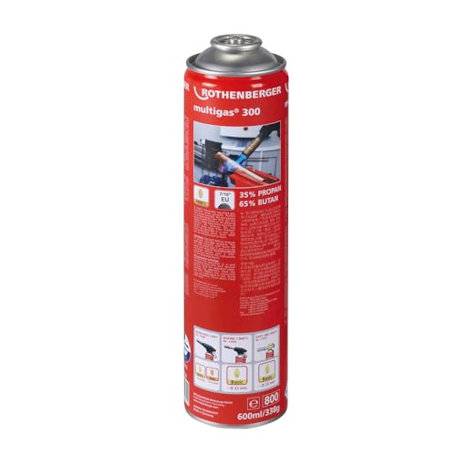 ROTHENBERGER Multigas 300, 7/16"-EU, Vers. A | 035510-A | 035510-A | Gaskartusche, Gasbrenner, Gas, Brennerglamme von Rothenberger