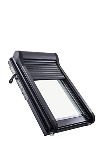 Original Roto Außenrollladen ZRO Rollladen Manuell mit Kurbel Anthrazit Metallic Doppelwandige Alu-Lamellen Außenrollladen für Roto Dachfenster der Baureihe Designo R6/R8 mit Größe 054/098 | 05/09 Original Roto Außenrollladen ZRO Rollladen Manuell mit Kurbel Anthrazit Metallic Doppelwandige Alu-Lamellen Außenrollladen für Roto Dachfenster der Baureihe Designo R6/R8 mit Größe 054/098 | 05/09 von Roto