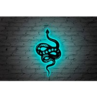 Schlangen Wandkunst, Wanddekoration, Schlangen-Led-Schild, Schlangen-Wandbehang, Schlangen-Neon-Zeichen, Schlangen-Led-Licht von RoxyRoStore