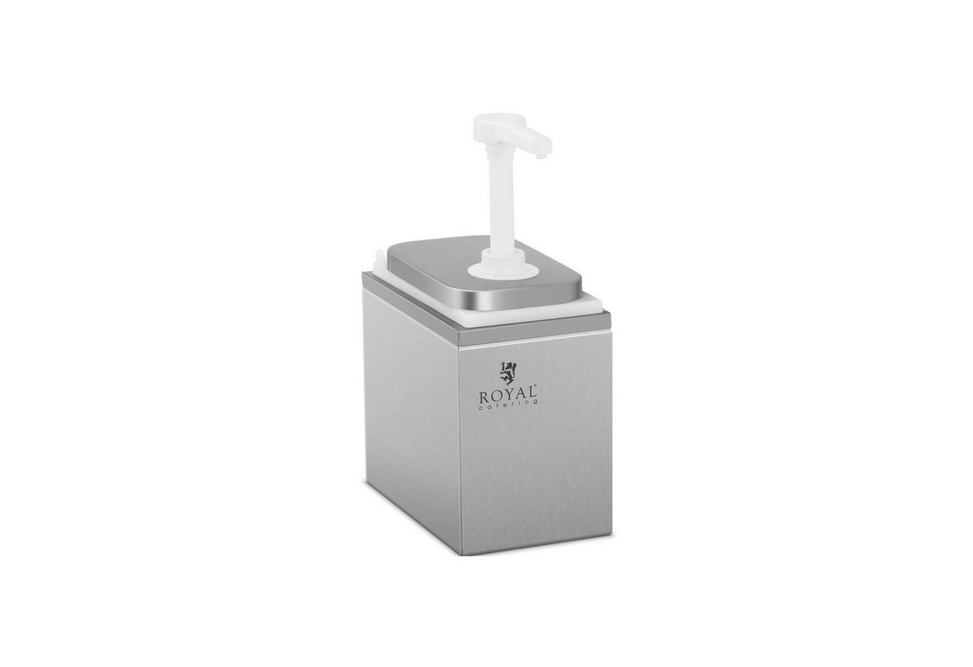 Royal Catering Sauciere Saucenspender Pumpspender Senfspender Dosierspender Edelstahl 1 Pumpe von Royal Catering