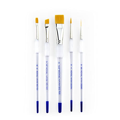 Royal & Langnickel Soft Grip Paint Brushes (5 Piece Brush Set) von Royal & Langnickel