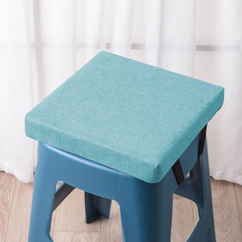 Rr tianshi Komfort Stuhl Kissen Sitzpolster, Stuhl Sitzkissen mit Anti-Rutsch-Schnalle, Garten Sitzkissen Pad für Indoor/Outdoor/Haus/Büro (30x30x3cm,Blau) von Rr tianshi