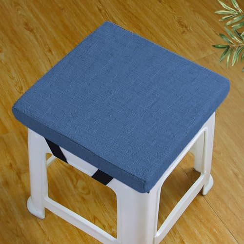 Rr tianshi Stuhlkissen Sitzkissen rutschfest Esszimmerstuhl Pads, waschbar Sitzkissen Stuhl Matte für Hocker Garten Indoor Outdoor Home Office (25X25X3CM,Dunkelblau) von Rr tianshi