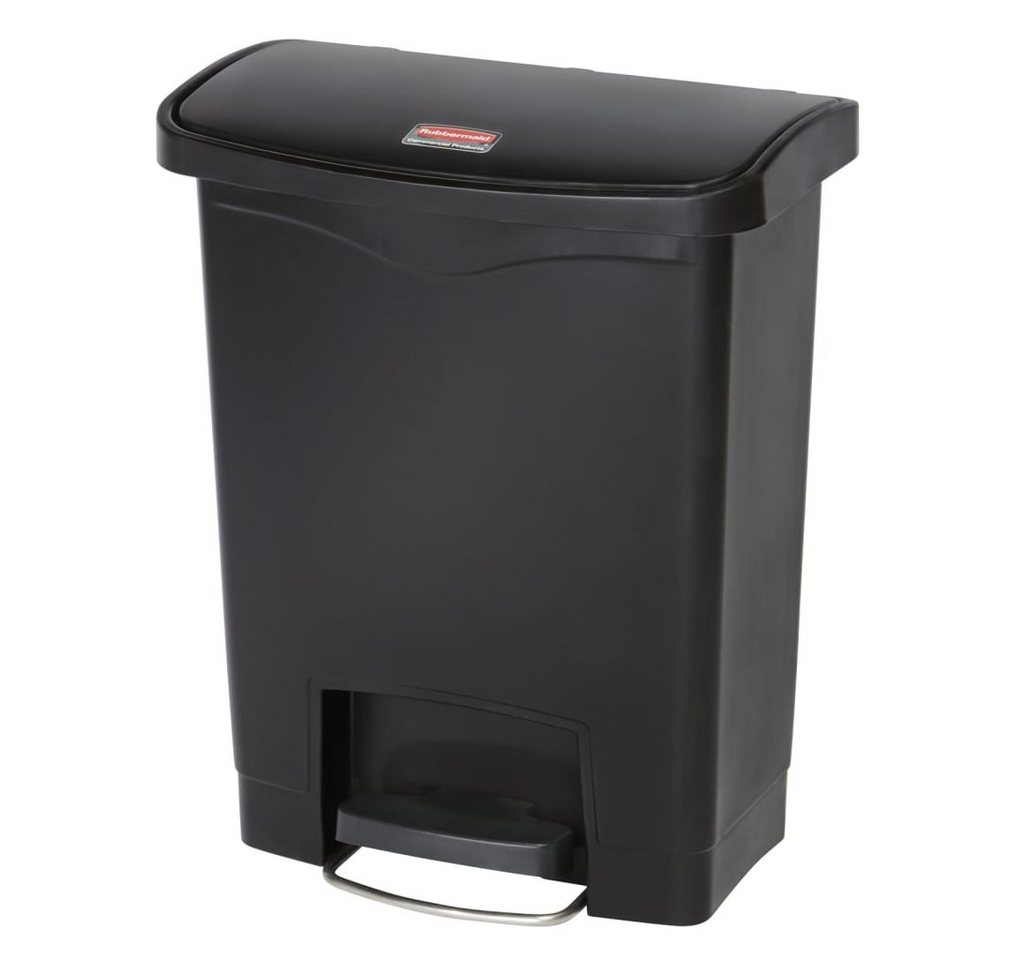 Rubbermaid Mülleimer Step-on Mülleimer Slim Jim 30 L Schwarz von Rubbermaid