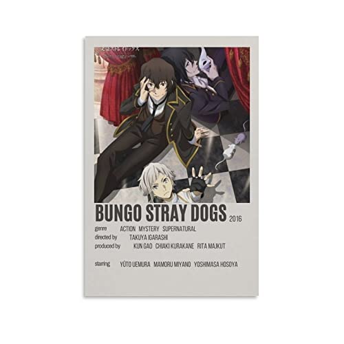 Rudd Bungou Stray Dogs (1) Filmposter, dekoratives Gemälde, Leinwand, Wandposter und Kunstbild, modernes Familienzimmer, 30 x 45 cm von Rudd
