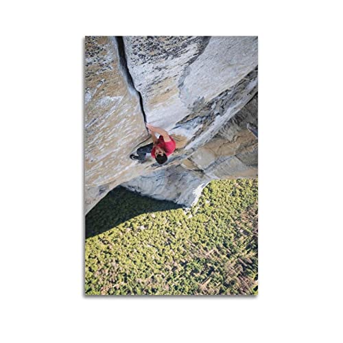 Rudd Free Solo Climber, Alex Honnold Poster, dekoratives Gemälde, Leinwand, Wandposter und Kunstbild, modernes Familien-Schlafzimmer, 30 x 45 cm, ohne Rahmen von Rudd