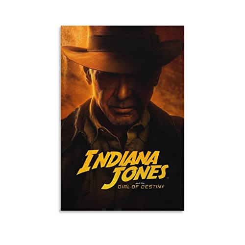 Rudd Indiana Jones And The Dial Of Destiny (1) Filmposter, Wandkunstdruck, Retro, ästhetische Raumdekoration, Malerei, Leinwand, Poster für Zuhause und Büro, 30 x 45 cm von Rudd