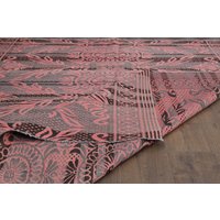 200x200 Soft Pink, Kilim, Teppich Aus Den 70Er Jahren, Handgeknüpfter Teppich, Wollteppich, Wohnzimmerteppich von RugNature