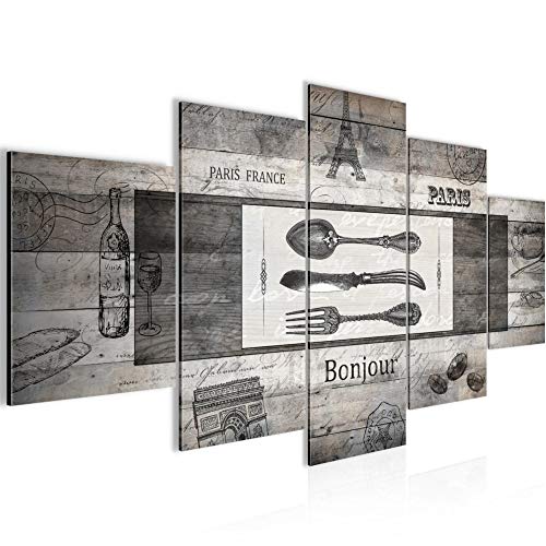Runa Art Bild Esszimmer Küchenbilder Küche Holz 5 Teilig Vintage Besteck Grau Wandbilder auf Vlies Leinwand 038053c Runa Art Bild Esszimmer Küchenbilder Küche Holz 5 Teilig Vintage Besteck Grau Wandbilder auf Vlies Leinwand 038053c von Runa Art