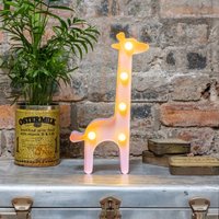 Rosa Giraffe - Metall Festzelt Led Batteriebetrieben Nachtlicht, Kinderzimmer Dekor, Neue Baby Geschenke, Geburtstagsgeschenke von RupandFornCreative