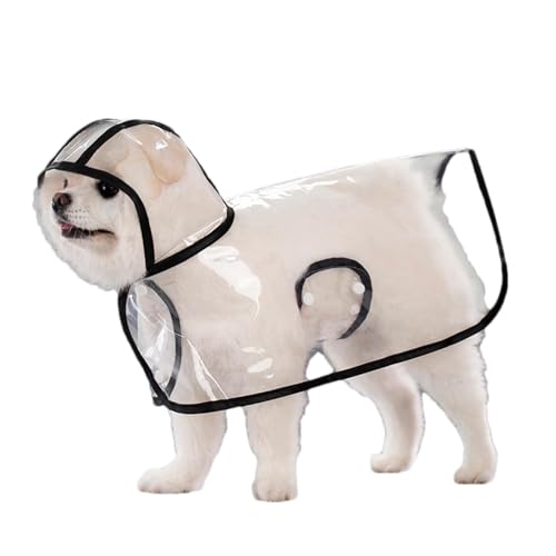 Rurunklee Regenmantel für Hunde,Hunderegenjacke - Wasserdichter Haustier-Regenmantel für Hunde | wasserdichte Haustier-Regenmäntel, tragbarer transparenter Hunde-Regenmantel, Regenjacke für Hunde von Rurunklee