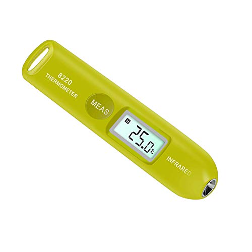Ruspela Infrarot-Thermometer, Digitalanzeige, tragbar, berührungslos, industrielles Temperaturmessgerät für Küche, Kühlschrank, Gefrierschrank, Kochen, Lebensmittel, Fleisch von Ruspela