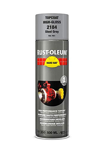 Rust-Oleum Hard Hat Farbe Stahlgrau RAL 7001, 650 ml Spraydose roh von Rust-Oleum