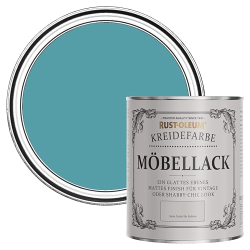 Rust-Oleum blau Möbel- und Sockelleistenfarbe Kreidefarbe - Petrol 750ml von Rust-Oleum