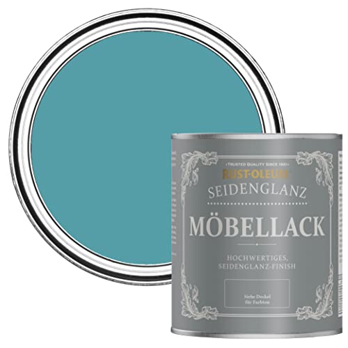 Rust-Oleum blau Möbel- und Sockelleistenfarbe in seidenglänzendem Finish - Petrol 750ml von Rust-Oleum