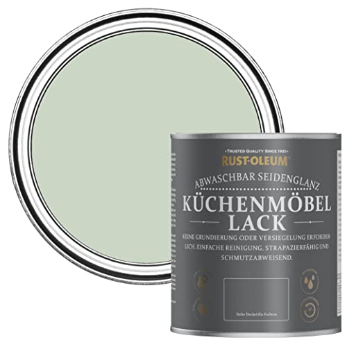 Rust-Oleum grün abwaschbarer Küchenmöbellack in seidenglänzendem Finish - Lorbeer Grün 750ml von Rust-Oleum