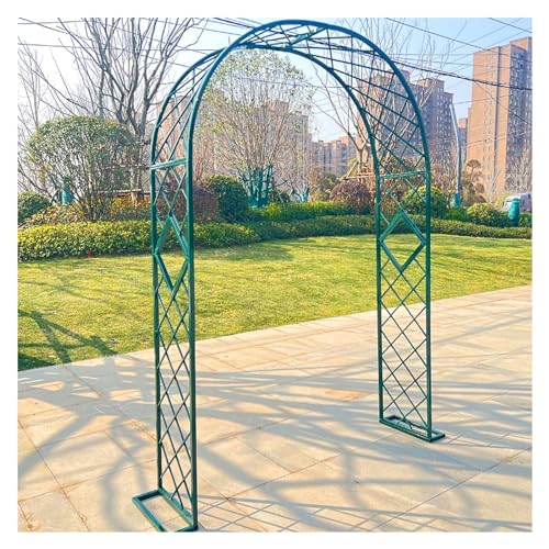 Stabiler Rankbogen Für Kletterpflanzen, Torbogen Pergola Rankhilfe Rankgitter Für Kletterpflanzen, Freistehend Pflanzen Rankhilfe Rankgitter Rosengestell 140x230cm/180x230cm/220x230cm(Green,180x230cm) von Rvcrea