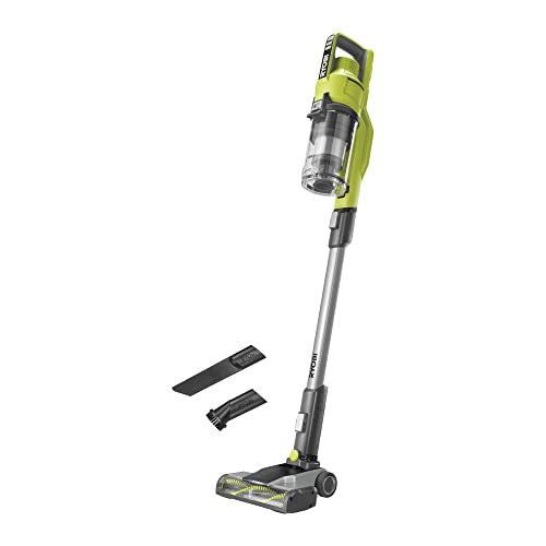 RYOBI 18 V ONE+ Akku-Bodenhandsauger RSV18-0 (30 AirWatt Saugleistung, 820 l/min Luftstrom, 24 cm breite Bodendüse, ohne Akku und Ladegerät), Grün von Ryobi