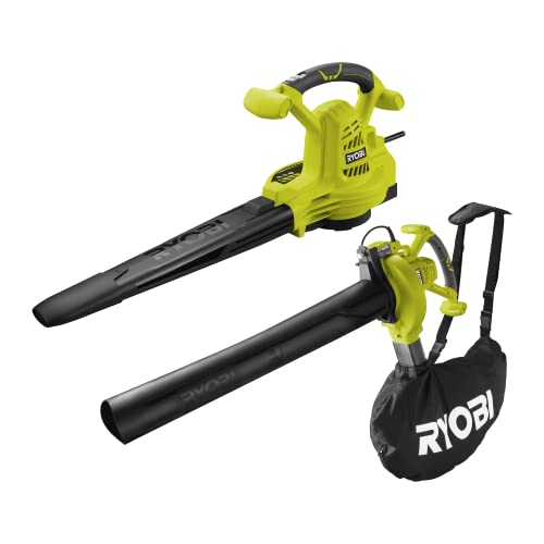 RYOBI 2800 W Elektro-Laubsauger RBV2800CSV (Luftmenge 14 m³/min, geliefert im Karton) von Ryobi