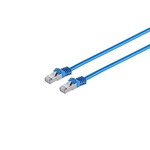 S-Conn RJ45 Patchkabel S/FTP,PIMF, Rohkabel CAT 7 Halogenfrei, blau, 7,5m von S/CONN maximum connectivity