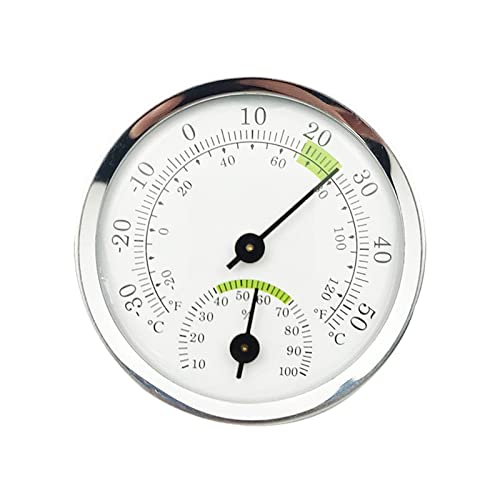 S-JIANG Innen und Außen Thermometer Hygrometer - Analoge Wetterstation für Innen und Außen, gut ablesbar, geeignet für Familien, Hotel von S-JIANG