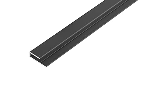 S-Polytec Aluminium U- Profil, Alu Abschlussprofil, Aluprofil für Aluverbund Platten 3mm, ANTHRAZIT, verschiedene Längen Größen (3mm Anthrazit, U- Profil (2 Meter), 10) von S-Polytec