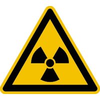 Warnschild Radioaktive Stoffe oder ionisierende Strahlung Aluminium 200mm ISO 7010 1St. von SAFETYMARKING