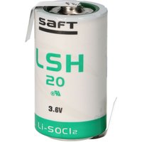 Saft - Lithium 3,6V Batterie lsh 20 d - Zelle mit Z-Lötfahne von SAFT