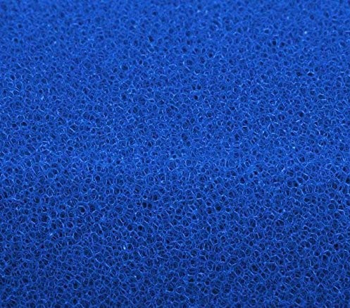 SAHAWA® 40205 Filterschaum 50 x 50 x 2 cm fein, 30 PPI, Filterplatte blau , Aquarienfilter, Teichfilter, Filterzubehör von SAHAWA