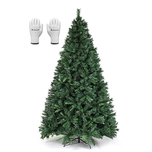 SALCAR Weihnachtsbaum Künstlich 240 cm, Künstlicher Tannenbaum mit Handschuhen und Metallständer, Christbaum als Weihnachtsdeko Innen von SALCAR