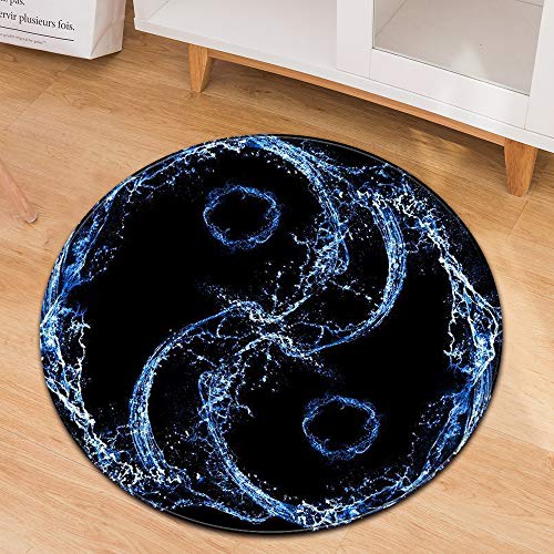 SANBEC Yin Yang Tai Chi Wassermuster Wohnzimmer Teppich Eingang Fußmatte Kinderzimmer Teppich Spielmatte Schlafzimmer Flur Bereich Teppich von SANBEC